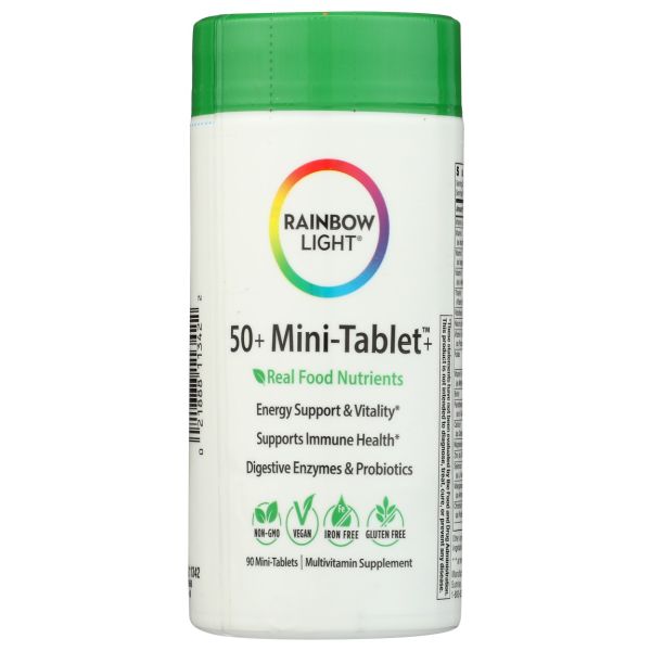 RAINBOW LIGHT: 50+ Mini Food-Based Multivitamin, 90 tb