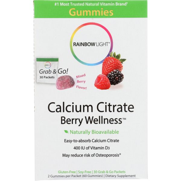 RAINBOW LIGHT: Calcium Citrate Berry Wellness, 30 pk