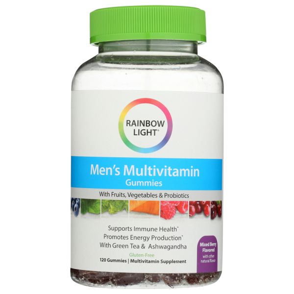 RAINBOW LIGHT: Mens Multivitamin Gummies, 120 pc
