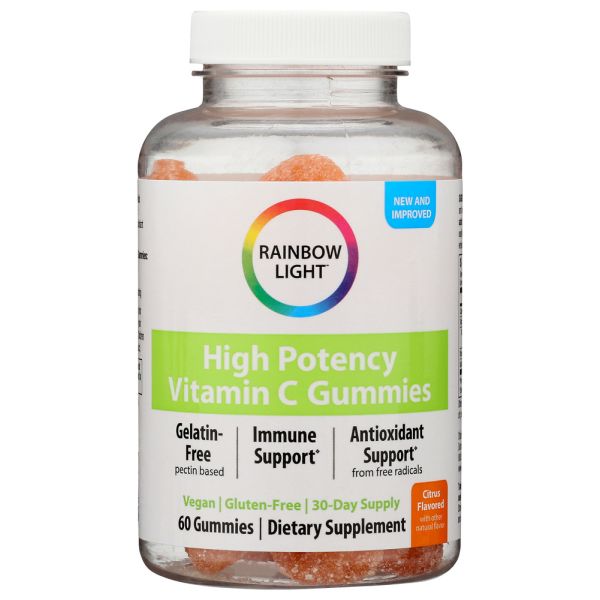 RAINBOW LIGHT: High Potency Vitamin C Gummies, 60 pc