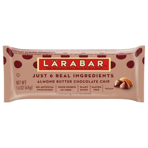 LARABAR: Almond Butter Chocolate Chip Bar, 1.6 oz