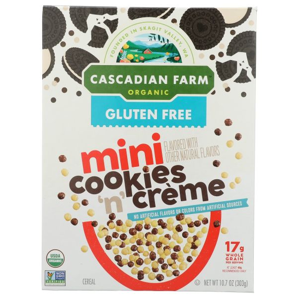 CASCADIAN FARM: Organic Mini Cookies 'N' Creme Cereal, 10.7 oz