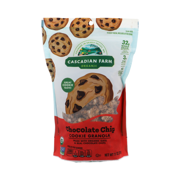 CASCADIAN FARM: Organic Chocolate Chip Cookie Granola, 11 oz
