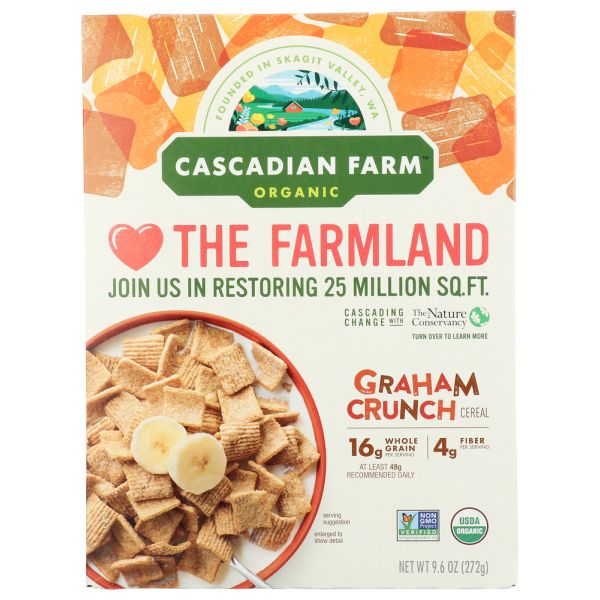 CASCADIAN FARM: Graham Crunch Cereal, 9.6 oz