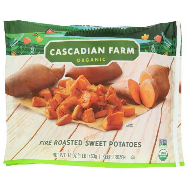 CASCADIAN FARMS: Fire Roasted Sweet Potatoes, 16 oz