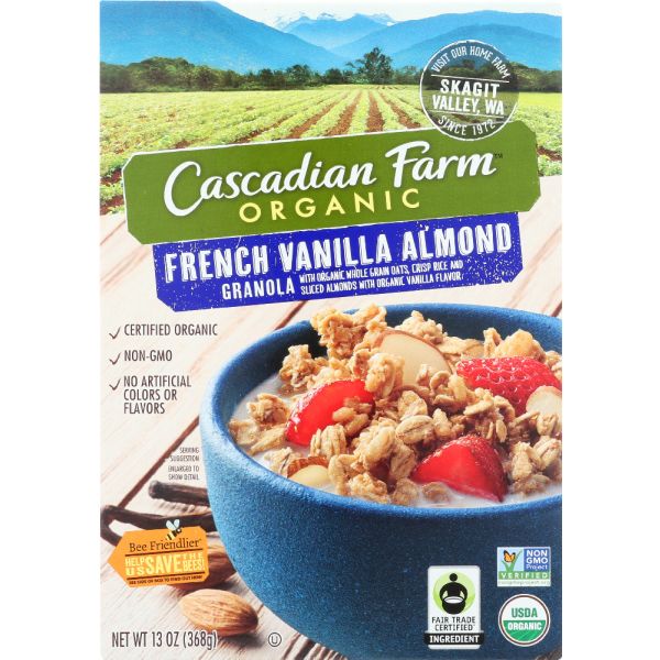 CASCADIAN FARMS: French Vanilla Almond Granola, 13 oz
