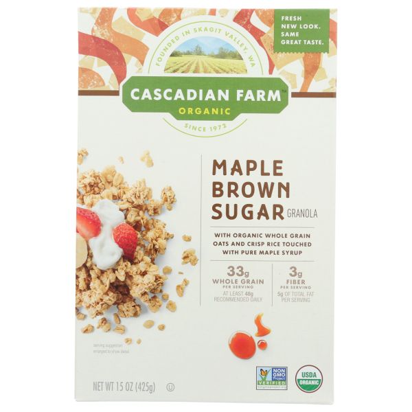 CASCADIAN FARM: Maple Brown Sugar Granola, 15 oz