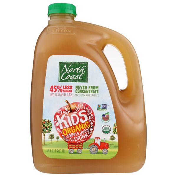NORTH COAST: Organic Kids Apple Juice Drink, 128 fo