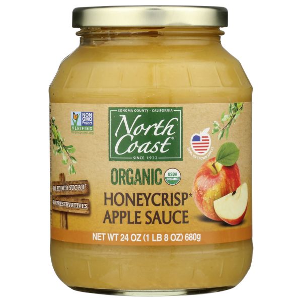 NORTH COAST: Organic Honeycrisp Apple Sauce, 24 oz