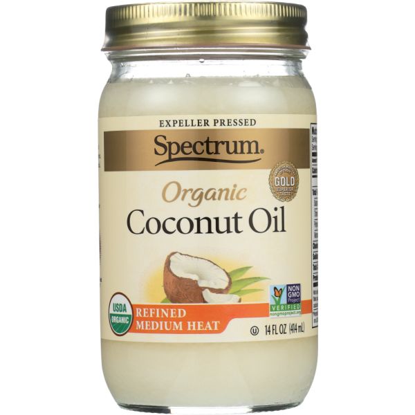 SPECTRUM NATURALS: Organic Refined Coconut Oil, 14 oz