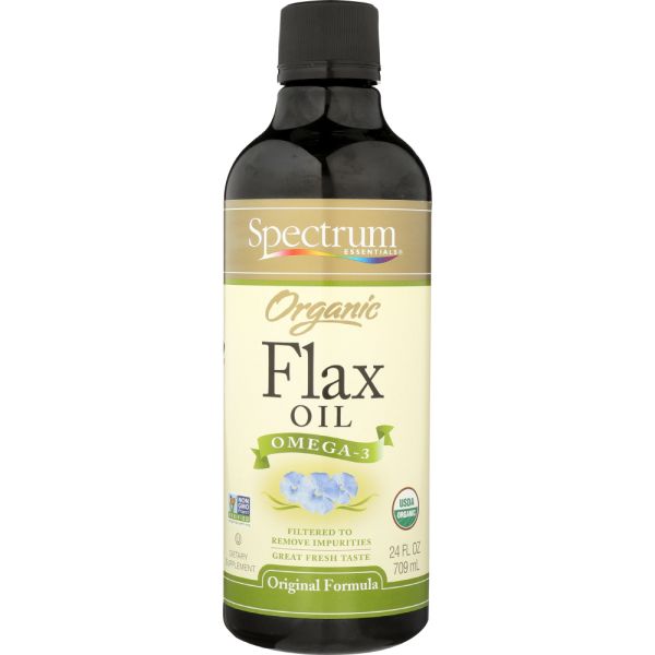 SPECTRUM ESSENTIAL: Organic Flax Oil Omega-3 Original Formula, 24 oz