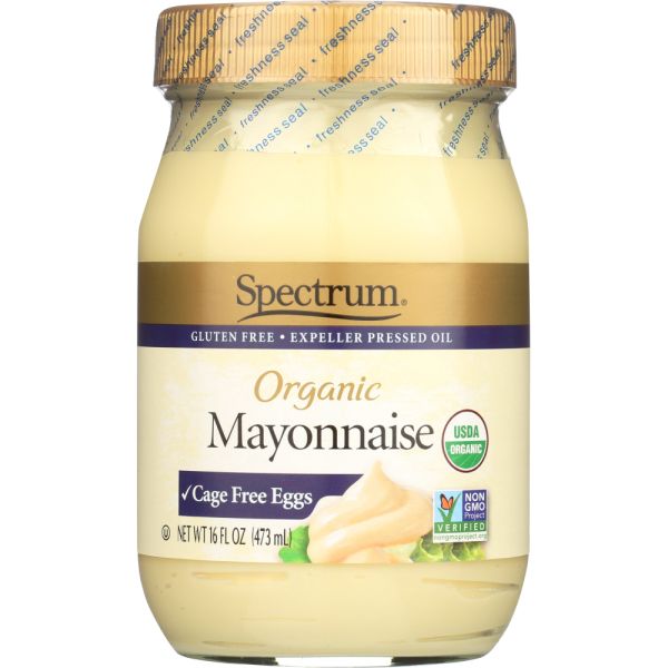 SPECTRUM NATURALS: Organic Mayonnaise With Cage Free Eggs, 16 oz