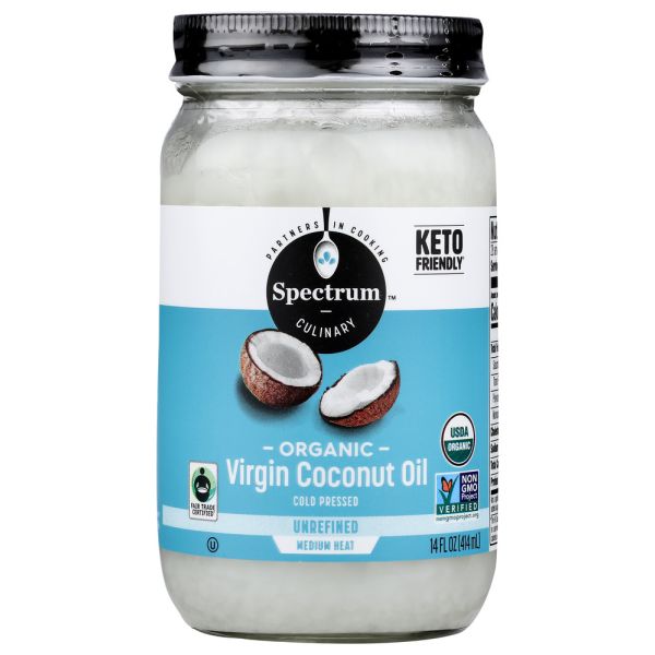 SPECTRUM NATURALS: Organic Virgin Coconut Oil, 14 oz