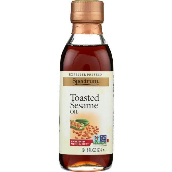 SPECTRUM NATURALS: Oil Sesame Toasted Unrefined, 8 oz