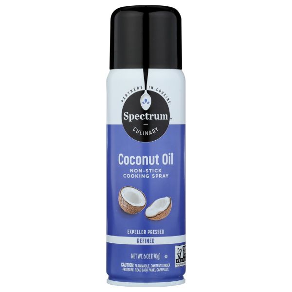 SPECTRUM NATURALS: Coconut Oil Cooking Spray, 6 oz