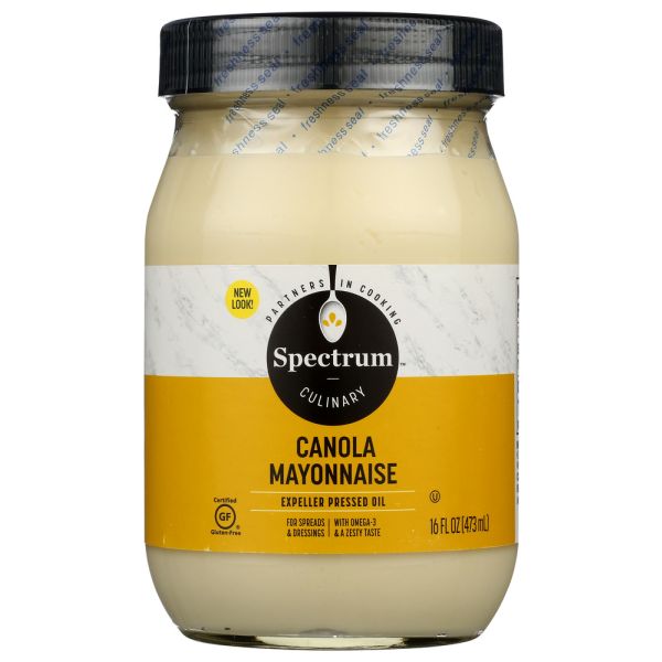 SPECTRUM NATURALS: Canola Mayonnaise, 16 oz