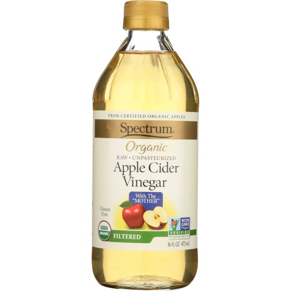 SPECTRUM NATURALS: Vinegar Apple Cider Filtered, 16 oz