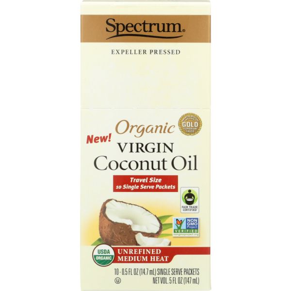 SPECTRUM NATURALS: Organic Virgin Coconut Oil, 5 fo