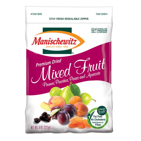 MANISCHEWITZ: Fruit Drd Mixed Fruit, 8 oz