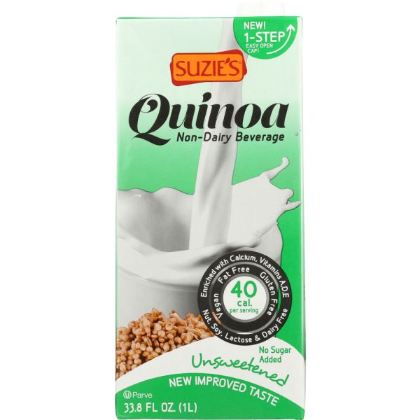 SUZIES: Unsweetened Quinoamilk Beverage Enriched, 33.8 oz