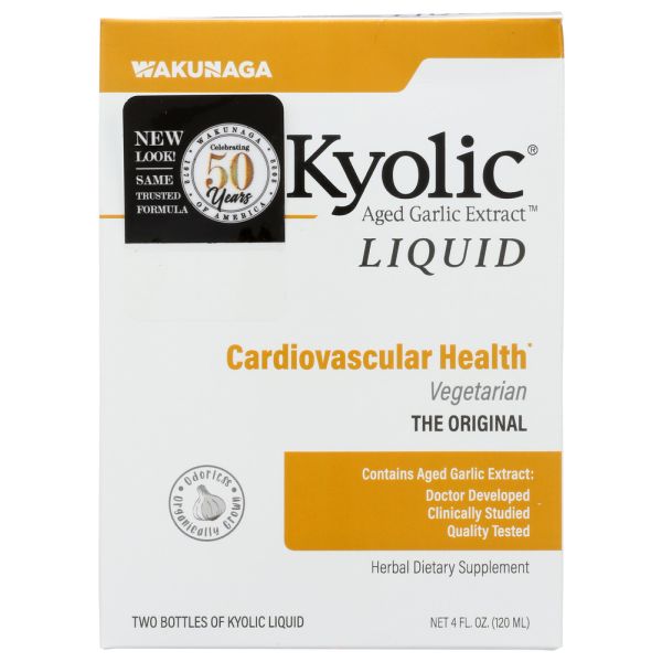 KYOLIC: Aged Garlic Extract Cardiovascular Liquid Vegetarian, 4 oz