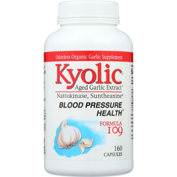 KYOLIC AGED GARLIC EXTRACT: Formula 109 Blood Pressure Health, 160 cp