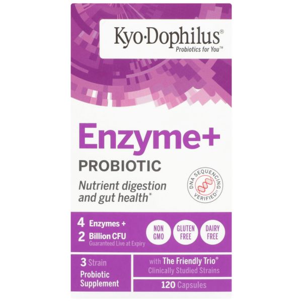 KYOLIC: Kyo-Dophilus Probiotics Plus Enzymes, 120 capsules