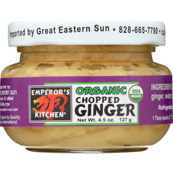 EMPERORS KITCHEN: Ginger Chopped Organic, 4.5 OZ