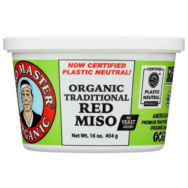 MISO MASTER: Organic Traditional Red Miso, 16 Oz