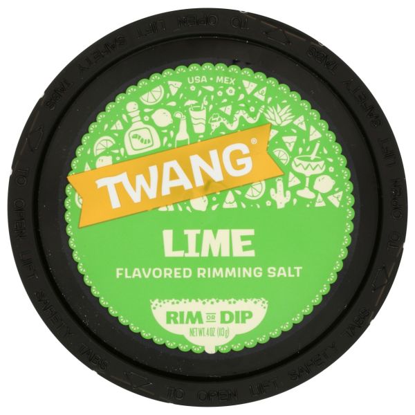 TWANG: Lime Flavored Rimming Salt, 4 oz