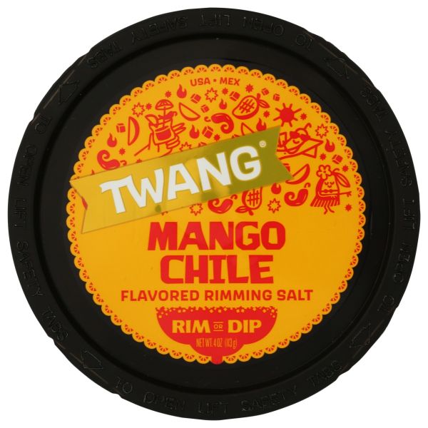 TWANG: Mango Chile Flavored Rimming Salt, 4 oz
