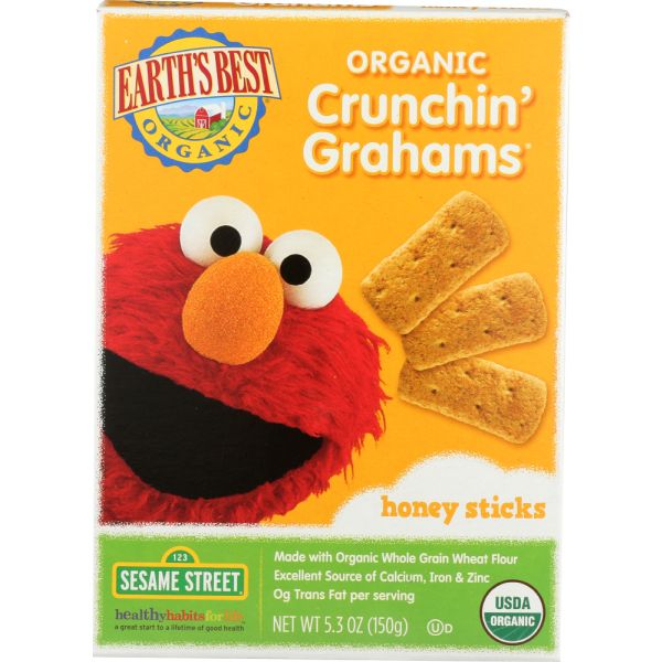 EARTHS BEST: Honey Crunchin Grahams Sticks, 5.3 oz