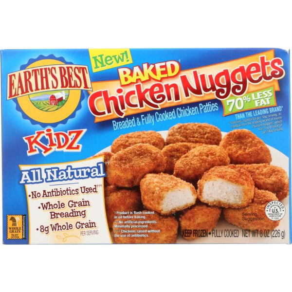 EARTHS BEST: Baked Chicken Nuggets, 8 oz