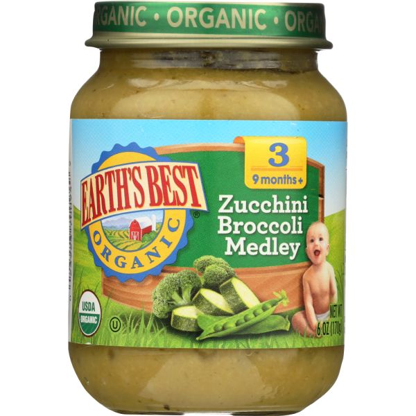 EARTHS BEST: Zucchini and Broccoli Medley, 6 oz