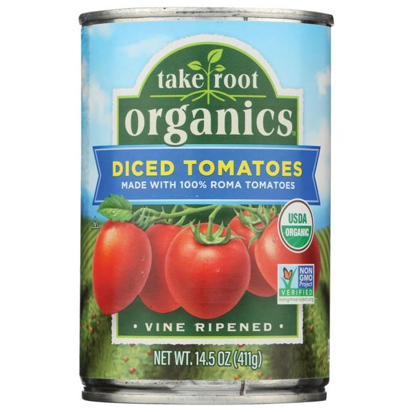 TAKE ROOT ORGANICS: Diced Tomatoes, 14.5 oz