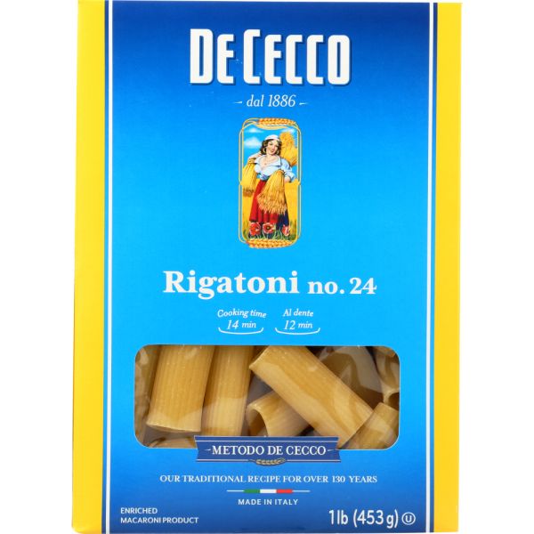 DE CECCO: Pasta Rigatoni, 16 oz