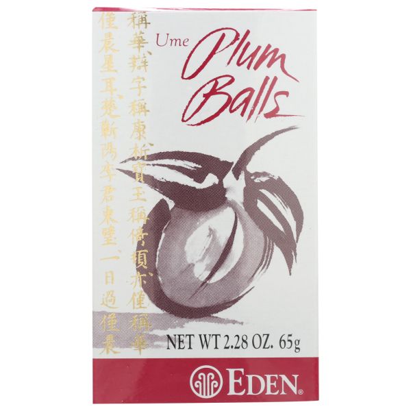 EDEN FOODS: Ume Plum Balls 300Ct, 2.28 OZ