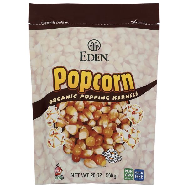 EDEN FOODS: Popcorn Yellow Organic, 20 OZ