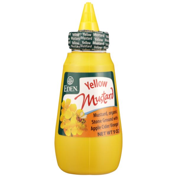 EDEN FOODS: Organic Yellow Mustard Squeeze, 9 oz