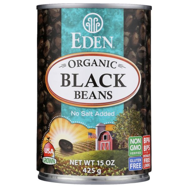EDEN FOODS: Black Beans Organic, 15 OZ