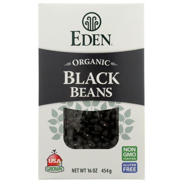 EDEN FOODS: Organic Black Turtle Beans Dry, 16 oz