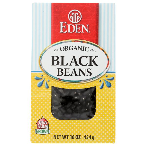 EDEN FOODS: Black Turtle Beans Organic Dry, 16 oz