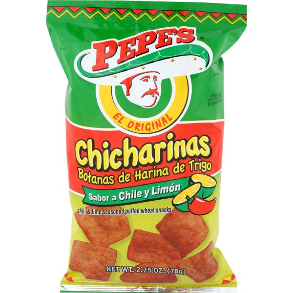 PEPES EL ORIGINAL: Chicharinas Chile Limon, 2.75 oz