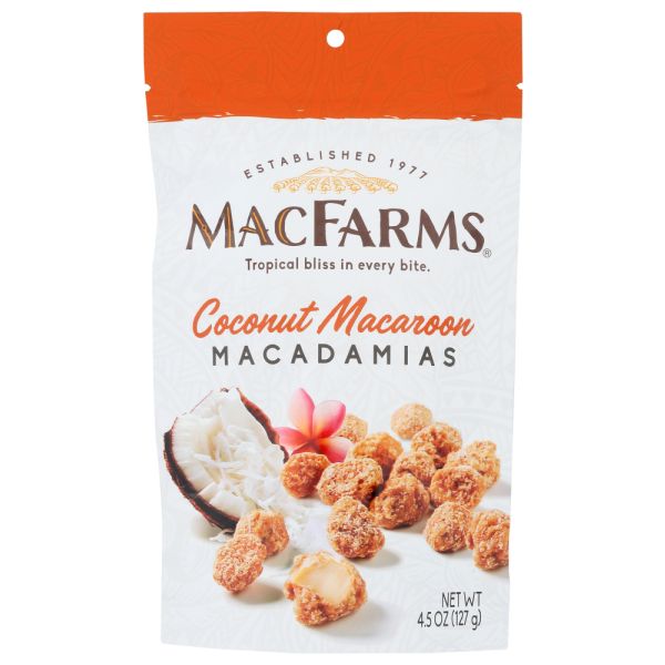 MAC FARMS: Coconut Macaroon Macadamias, 4.5 oz