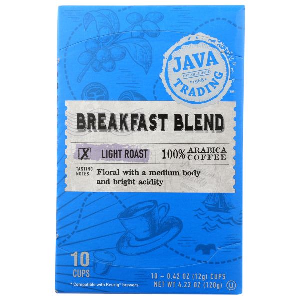 JAVA TRADING: Breakfast Blend Single Serve Coffee, 10 pk