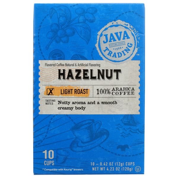 JAVA TRADING: Hazelnut Single Serve Coffee, 10 pk