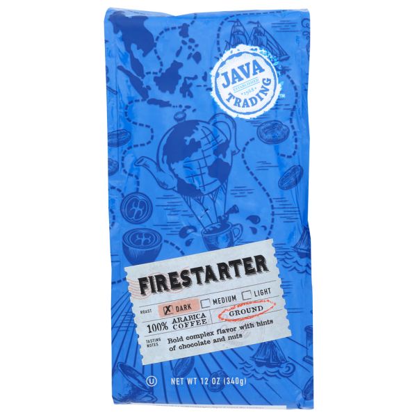 JAVA TRADING: Ground FireStarter Coffee, 12 oz