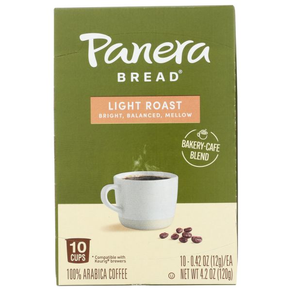 PANERA BREAD: Light Roast Single Serve Coffee, 10 ea