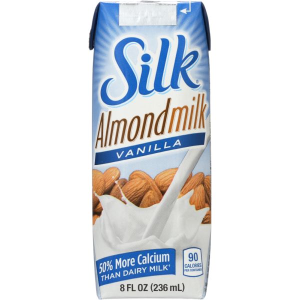 SILK: Silk Almond Milk Pure Vanilla, 8 oz
