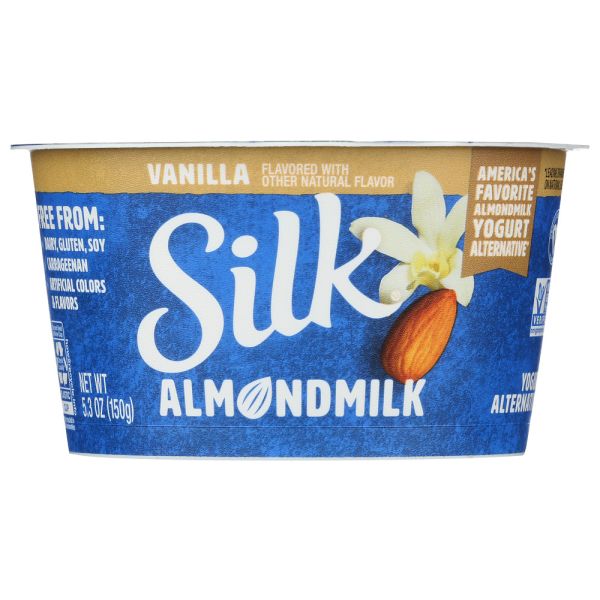 SILK: Almond Dairy Free Yogurt Alternative Vanilla, 5.3 oz